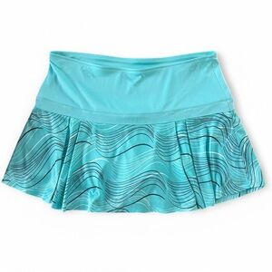 CALLAWAY Opti-Dry Women Size Med Golf Skort‎ Blue Outdoor Sport Pull On Stretch